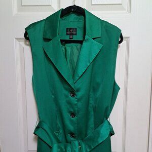Emerald Green Vest with Belt